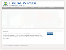 Tablet Screenshot of livingwaterchildren.com